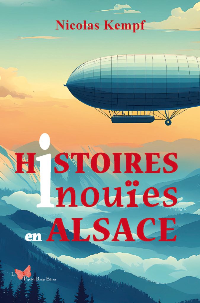 ballon dirigeable sur fond bleu